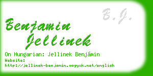 benjamin jellinek business card